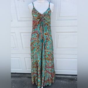 Karma Highway | Dresses | Karma Highway Dress Style Boho Floral Maxi Halter  Neck Multicolor One Size New | Poshmark